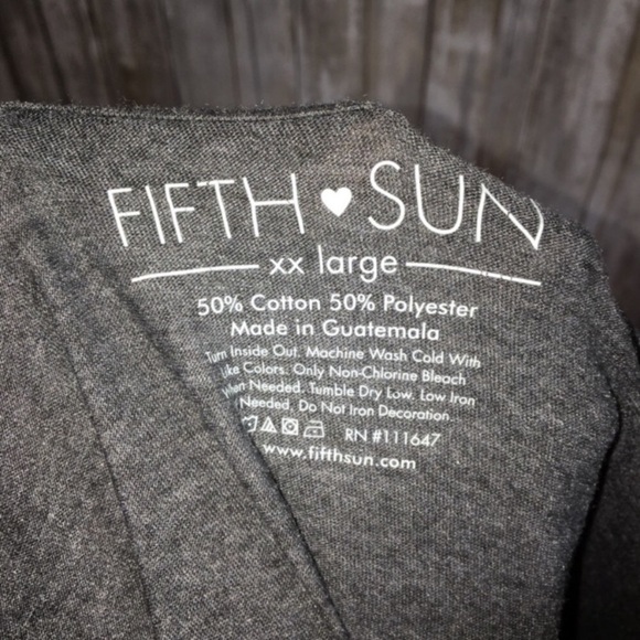 NWT Fifth Sun Be The Person Your Pet Thinks You Are Dark Grey Tee - Picture 4 of 5